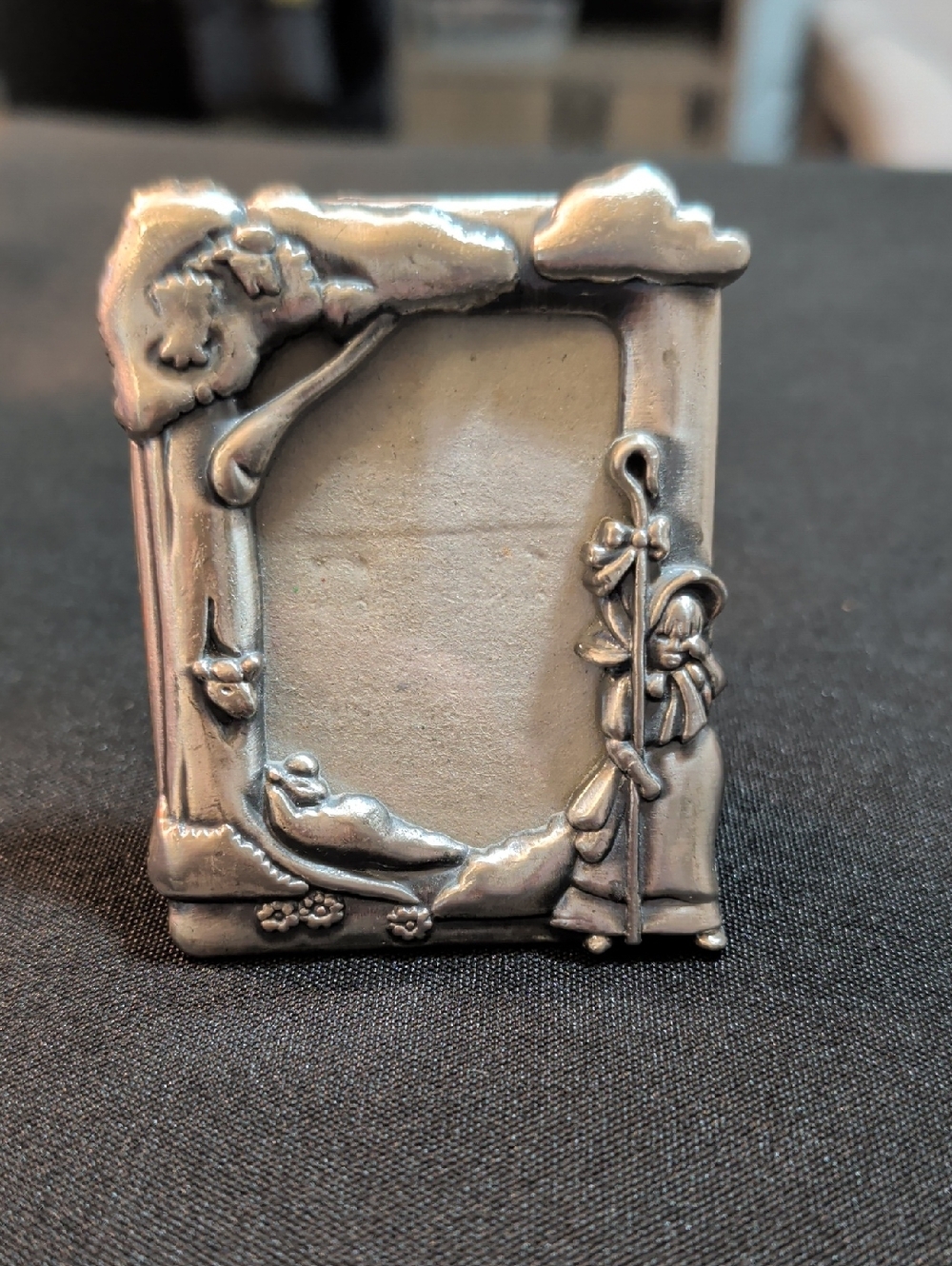 Vintage Pewter Little Bo Peep Frame
